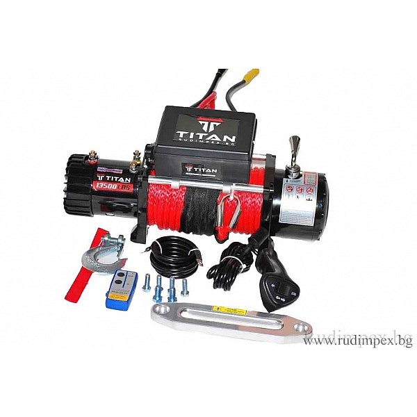 Guincho 13500 lbs, cabo sintético, elétrico, 12 V, Titan - GY20150113-99