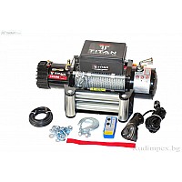 Лебедка Titan 13500 LB (6136 кг) 12V – Електрическа лебедка за Джип и Пътна помощ