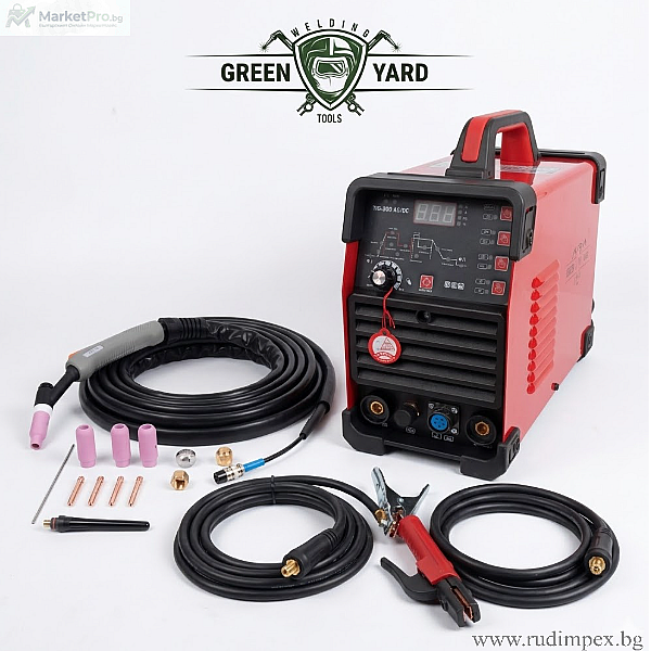 Soudeuse argon professionnelle pour aluminium TIG 200A AC/DC GREENYARD