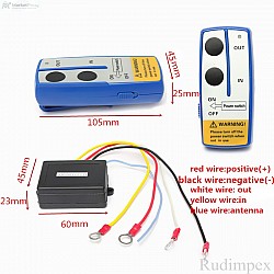Controle remoto para guincho, 12V, sem fio, universal Controle remoto para guincho, 12V, sem fio, universal