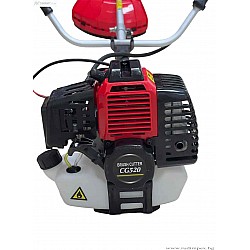 Roçadeira potente GREENYARD-52 cc - 1,64 kW com haste removível - fio - lâmina de três dentes - selim - lâmina circular - correia - óleo - GY521652-2