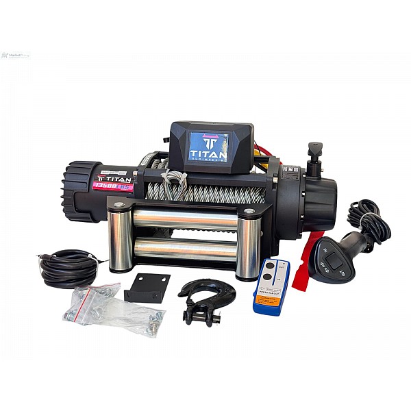 Guincho TITAN ULTRA 13500 Lbs, 12V, elétrico, para assistência rodoviária e jipe | Rudimpex - 20150113-503
